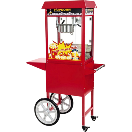 Machine à popcorn sur chariot